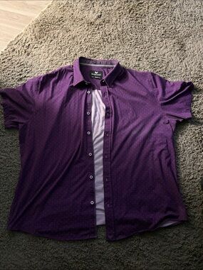 Purple Buttercloth button down shirt